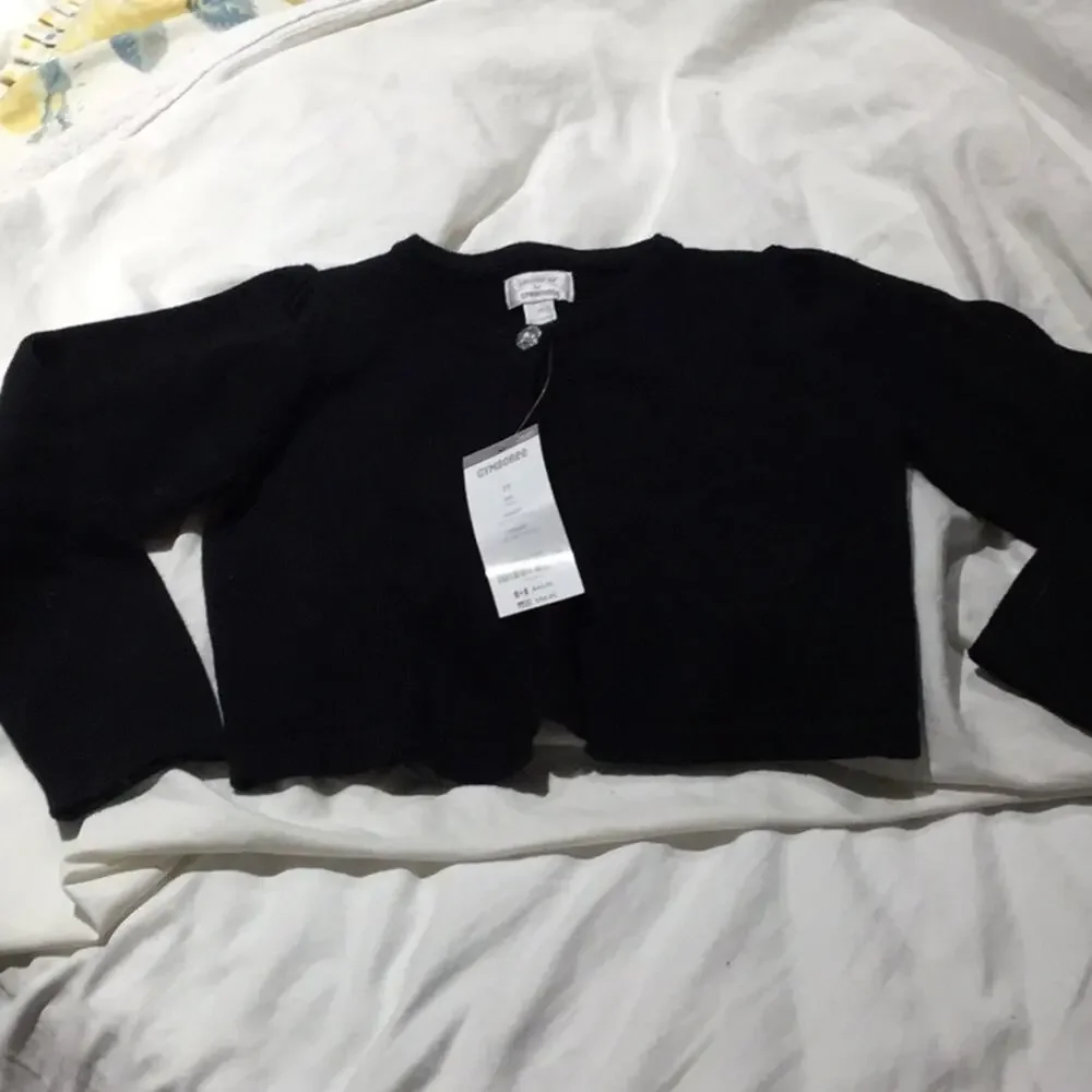 Gymboree 3t black 1 bling button shrung NWT